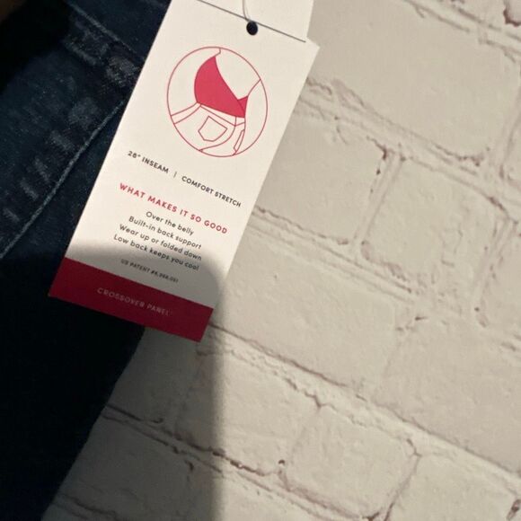 Isabel Maternity by Ingrid & Isabel Women’s Blue Jeans with Crossover Panel – Si - Picture 3 of 3